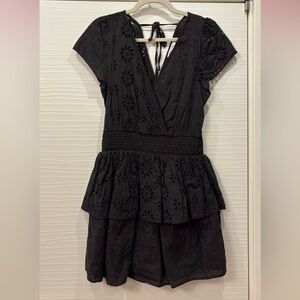 American Eagle Ruffled Wrap Mini Dress